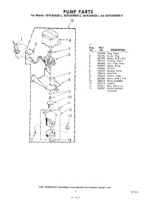 09 - Pump parts for Whirlpool CFCS3WS92 / from AppliancePartsPros.com