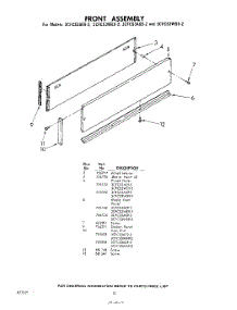 12 - Front Assembly parts for Whirlpool CFCS3WS92 / from AppliancePartsPros.com