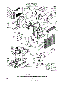 02 - Section parts for Whirlpool Air Conditioner AXMP6026 / from AppliancePartsPros.com