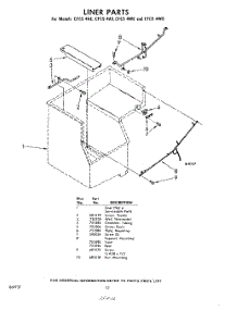 12 - Liner parts for Whirlpool CFCS4AE / from AppliancePartsPros.com