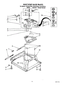 08 - Machine Base parts for Whirlpool Washer CA2452XTG0 / from AppliancePartsPros.com