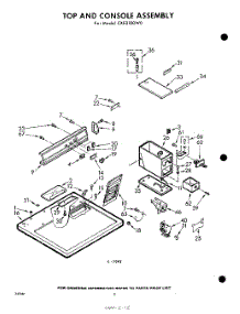 02 - Section parts for Whirlpool Dryer CXE2100W0 / from AppliancePartsPros.com
