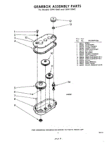 09 - Gearbox parts for Whirlpool CEFH10AE / from AppliancePartsPros.com
