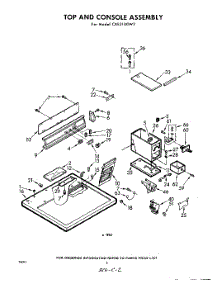 02 - Section parts for Whirlpool Dryer CXE2100W3 / from AppliancePartsPros.com