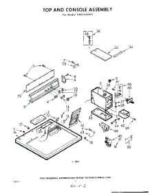 03 - Section parts for Whirlpool Dryer CXE2100W3 / from AppliancePartsPros.com