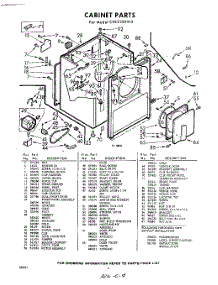 04 - Section parts for Whirlpool Dryer CXE2100W3 / from AppliancePartsPros.com