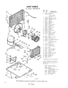 06 - Unit parts for Whirlpool Air Conditioner AXMP8020 / from AppliancePartsPros.com
