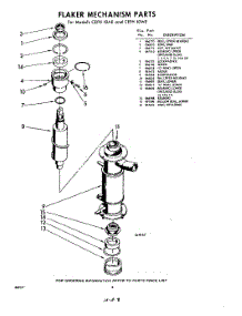 08 - Flaker Mechanism parts for Whirlpool CEFH10WE / from AppliancePartsPros.com