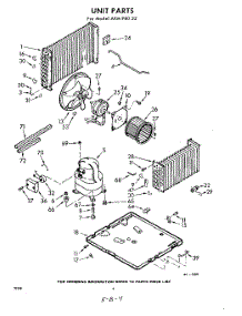 04 - Unit parts for Whirlpool Air Conditioner AXMP8022 / from AppliancePartsPros.com