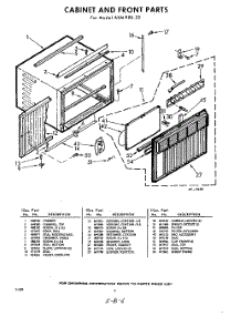 06 - Cabinet And Front parts for Whirlpool Air Conditioner AXMP8022 / from AppliancePartsPros.com
