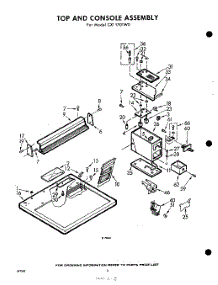 02 - Top And Console parts for Whirlpool Dryer CXI1701W0 / from AppliancePartsPros.com