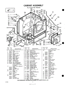 04 - Cabinet parts for Whirlpool Dryer CXI1701W0 / from AppliancePartsPros.com
