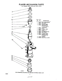 08 - Flaker Mechanism parts for Whirlpool CEFH5AE / from AppliancePartsPros.com