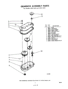 09 - Gearbox Assembly parts for Whirlpool CEFH5AE / from AppliancePartsPros.com