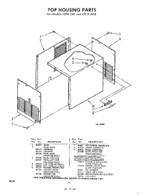 10 - Top Housing, Lit / Optional parts for Whirlpool CEFH5AE / from AppliancePartsPros.com