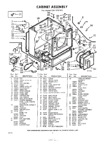 04 - Cabinet parts for Whirlpool Dryer CXI1701W1 / from AppliancePartsPros.com