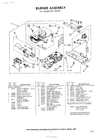 05 - Burner parts for Whirlpool Dryer CXI1701W1 / from AppliancePartsPros.com