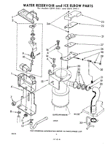 06 - Water Reservoir And Ice Elbow parts for Whirlpool CEFH5AE1 / from AppliancePartsPros.com
