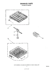 06 - Diskrack parts for Whirlpool Dishwasher DP1098XRN0 / from AppliancePartsPros.com
