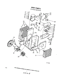 02 - Section parts for Whirlpool Air Conditioner AXMS1021 / from AppliancePartsPros.com