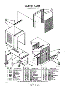04 - Section parts for Whirlpool Air Conditioner AXMS1021 / from AppliancePartsPros.com