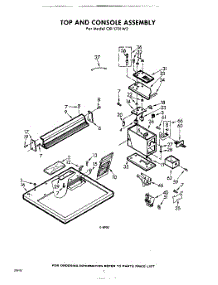 02 - Top And Console parts for Whirlpool Dryer CXI1701W2 / from AppliancePartsPros.com