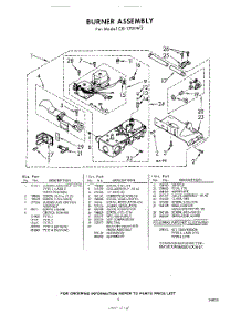 05 - Burner parts for Whirlpool Dryer CXI1701W2 / from AppliancePartsPros.com