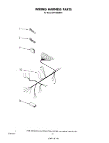 07 - Wiring Harness parts for Whirlpool Dishwasher DP1098XRN1 / from AppliancePartsPros.com