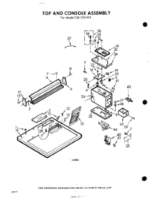 02 - Top And Console parts for Whirlpool Dryer CXI1701W3 / from AppliancePartsPros.com
