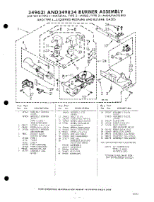 05 - Burner parts for Whirlpool Dryer CXI1701W3 / from AppliancePartsPros.com
