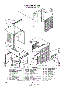 04 - Section parts for Whirlpool Air Conditioner AXMS1023 / from AppliancePartsPros.com