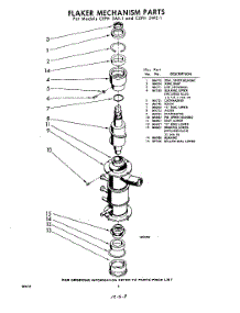 08 - Flaker Mechanism parts for Whirlpool CEFH5WE1 / from AppliancePartsPros.com
