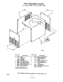 10 - Top Housing parts for Whirlpool CEFH5WE1 / from AppliancePartsPros.com