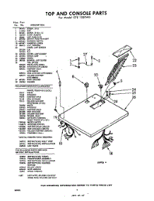 04 - Section parts for Whirlpool Dryer CFE1300W0 / from AppliancePartsPros.com