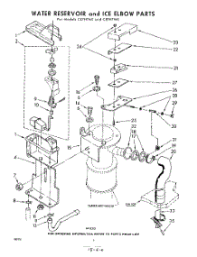 06 - Water Reservoir And Ice Elbow parts for Whirlpool CEFH7AE / from AppliancePartsPros.com