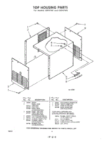 08 - Top Housing, Lit / Optional parts for Whirlpool CEFH7AE / from AppliancePartsPros.com