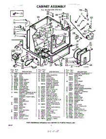 04 - Section parts for Whirlpool Dryer CXI1701W4 / from AppliancePartsPros.com