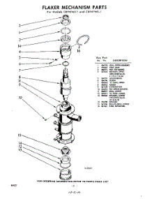 10 - Flaker Mechanism parts for Whirlpool CEFH7AE1 / from AppliancePartsPros.com