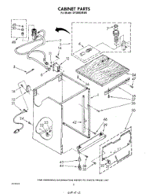 02 - Cabinet parts for Whirlpool Dishwasher DP3000XRN0 / from AppliancePartsPros.com