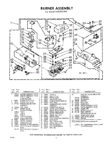 05 - Burner parts for Whirlpool Dryer CXI2101W0 / from AppliancePartsPros.com
