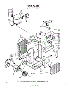 02 - Section parts for Whirlpool Air Conditioner AXMS6021 / from AppliancePartsPros.com