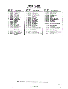 03 - Section parts for Whirlpool Air Conditioner AXMS6021 / from AppliancePartsPros.com