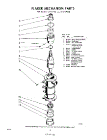 10 - Flaker Mechanism parts for Whirlpool CEFH7WE / from AppliancePartsPros.com