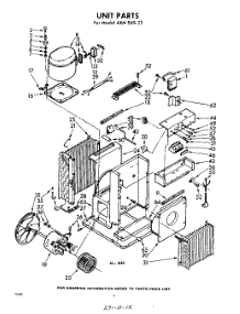 02 - Section parts for Whirlpool Air Conditioner AXMS6022 / from AppliancePartsPros.com