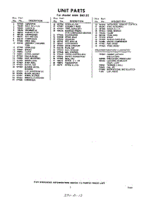 03 - Section parts for Whirlpool Air Conditioner AXMS6022 / from AppliancePartsPros.com