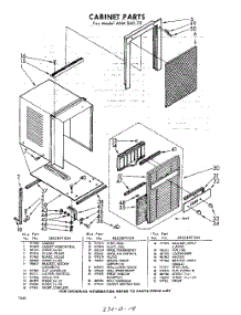 04 - Section parts for Whirlpool Air Conditioner AXMS6022 / from AppliancePartsPros.com