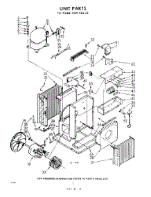 02 - Section parts for Whirlpool Air Conditioner AXMS6023 / from AppliancePartsPros.com