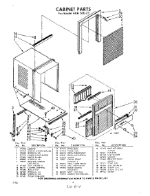 04 - Section parts for Whirlpool Air Conditioner AXMS6023 / from AppliancePartsPros.com