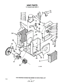 02 - Section parts for Whirlpool Air Conditioner AXMS8021 / from AppliancePartsPros.com