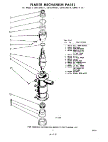 09 - Flaker Mechanism parts for Whirlpool CEFS5AE31 / from AppliancePartsPros.com